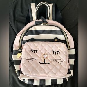 Like new Betsey Johnson Mini Kitty Face Backpack